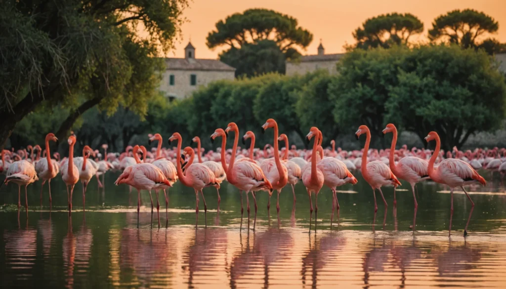 aigues mortes flamants roses